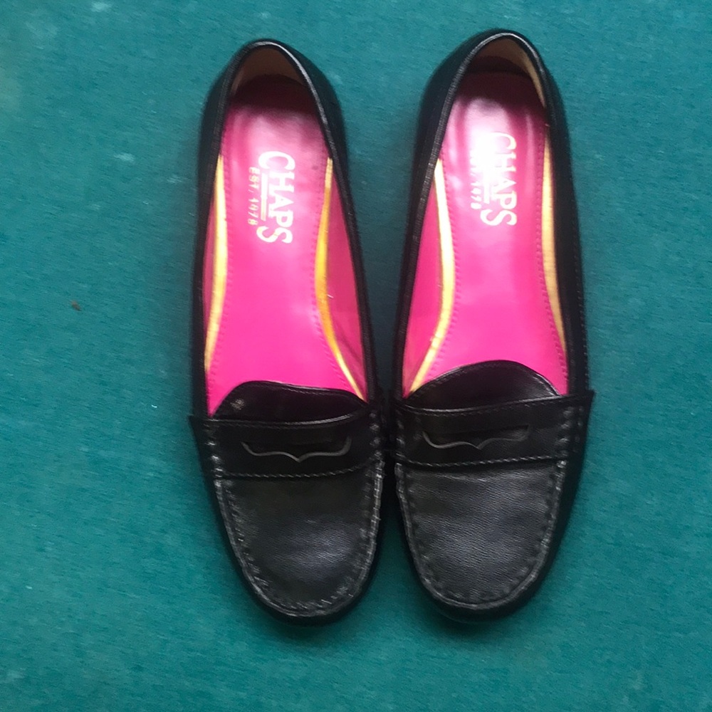 Black loafers